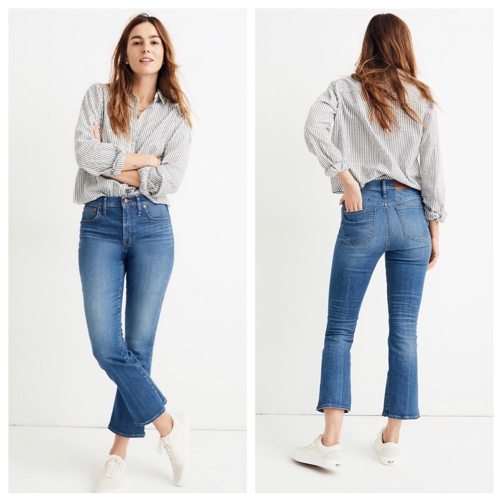 Madewell Cali Demi Boot Jeans in Tierney Wash Size 26